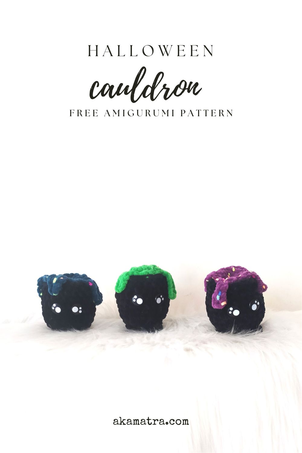 cute cauldron pattern amigurumi