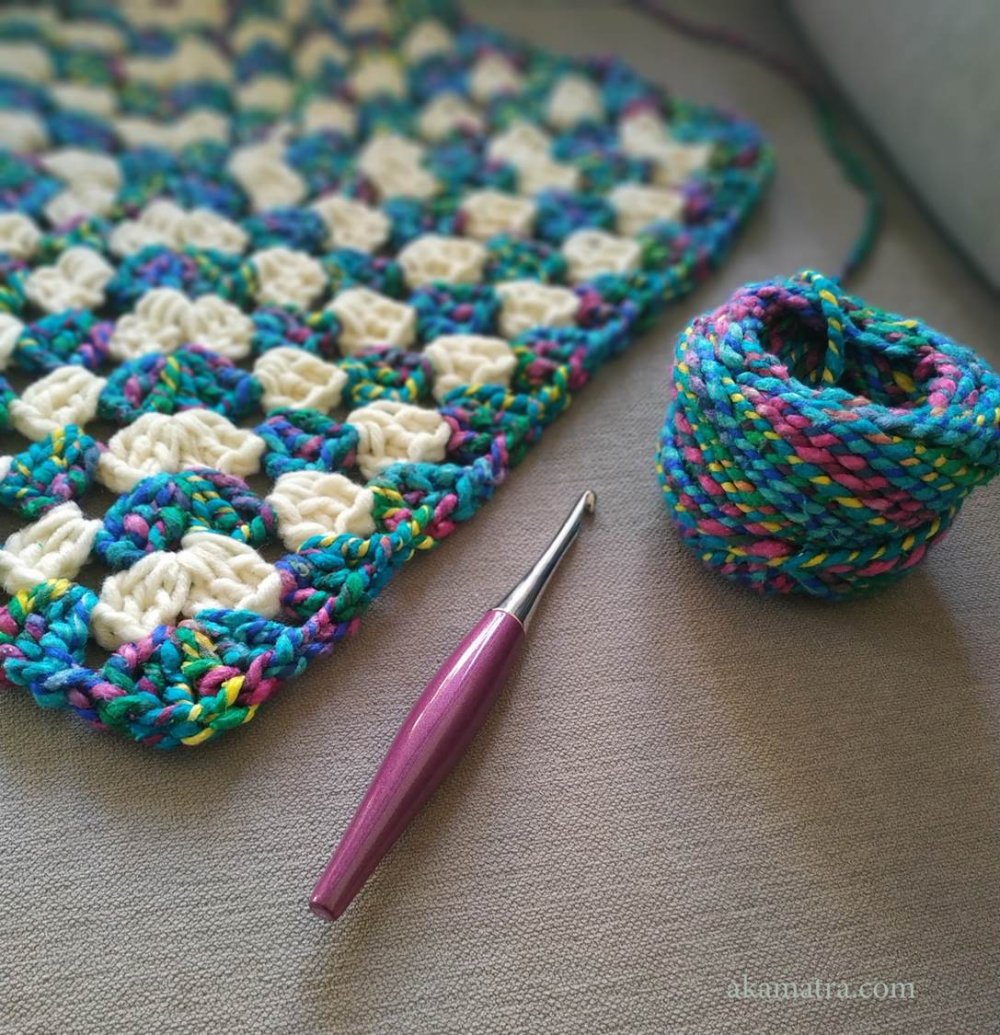 blue skies baby blanket crochet pattern 2