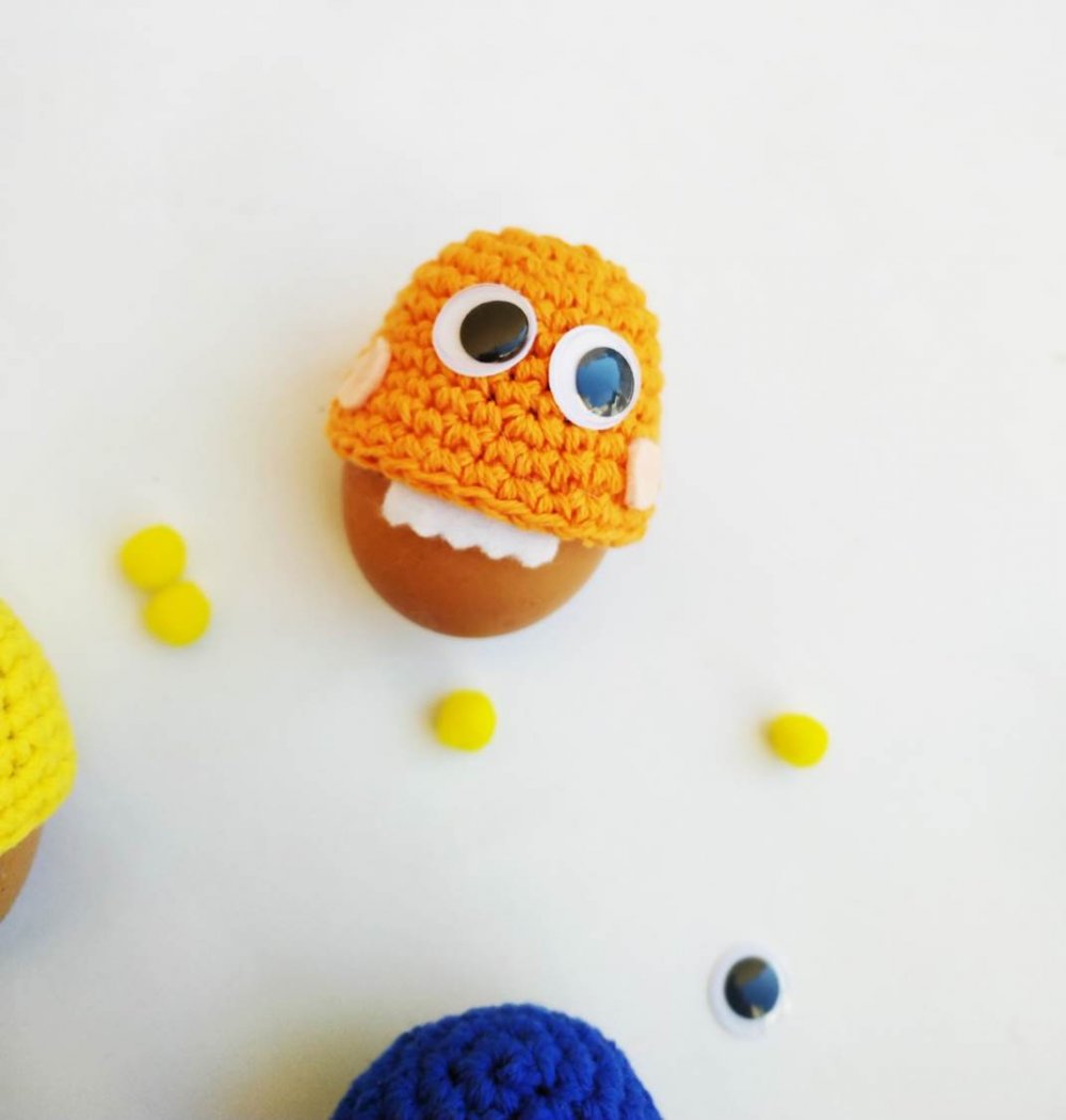 monsters egg cozy crochet pattern 1