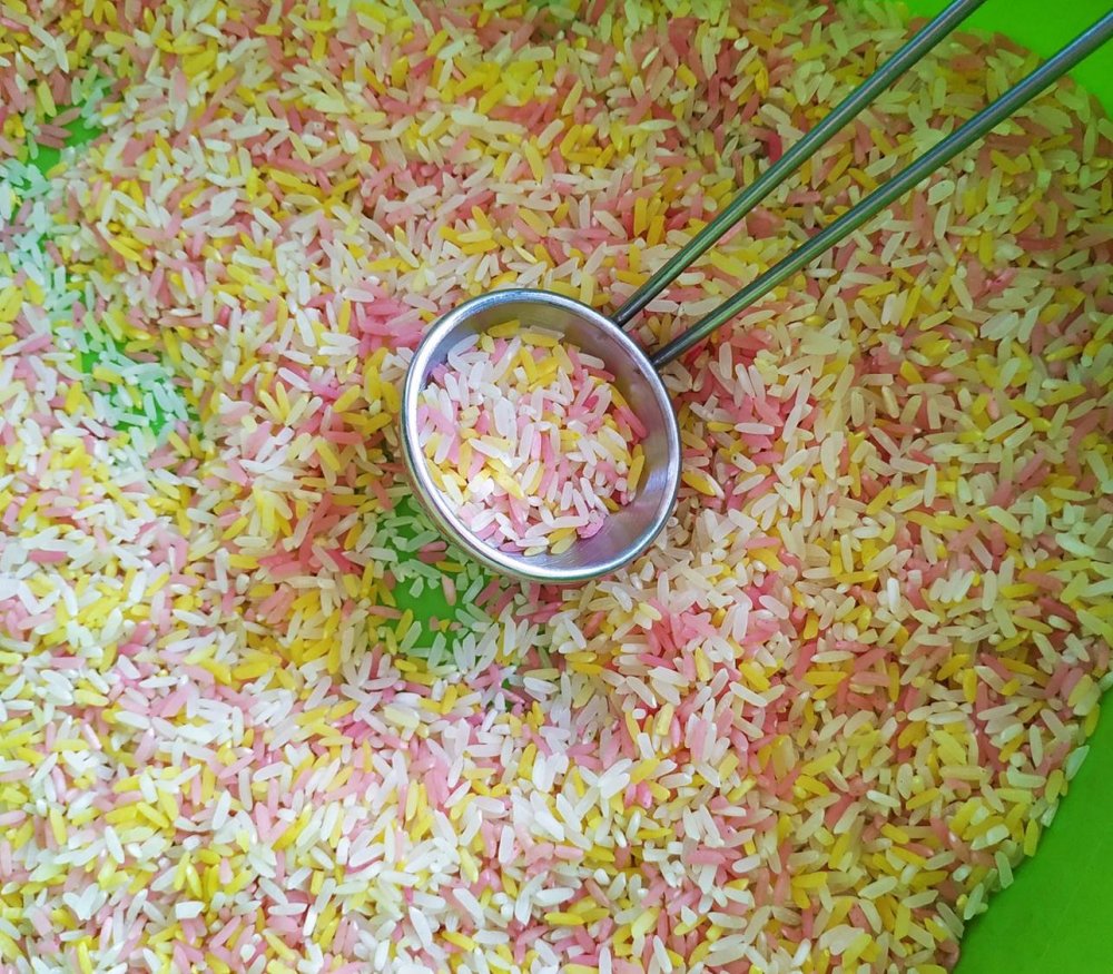 how to dye rice for kids naturally