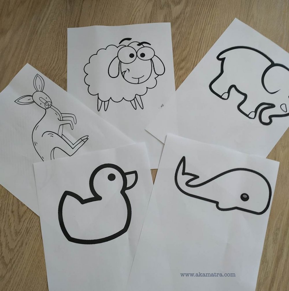 animal outlines for glass painting