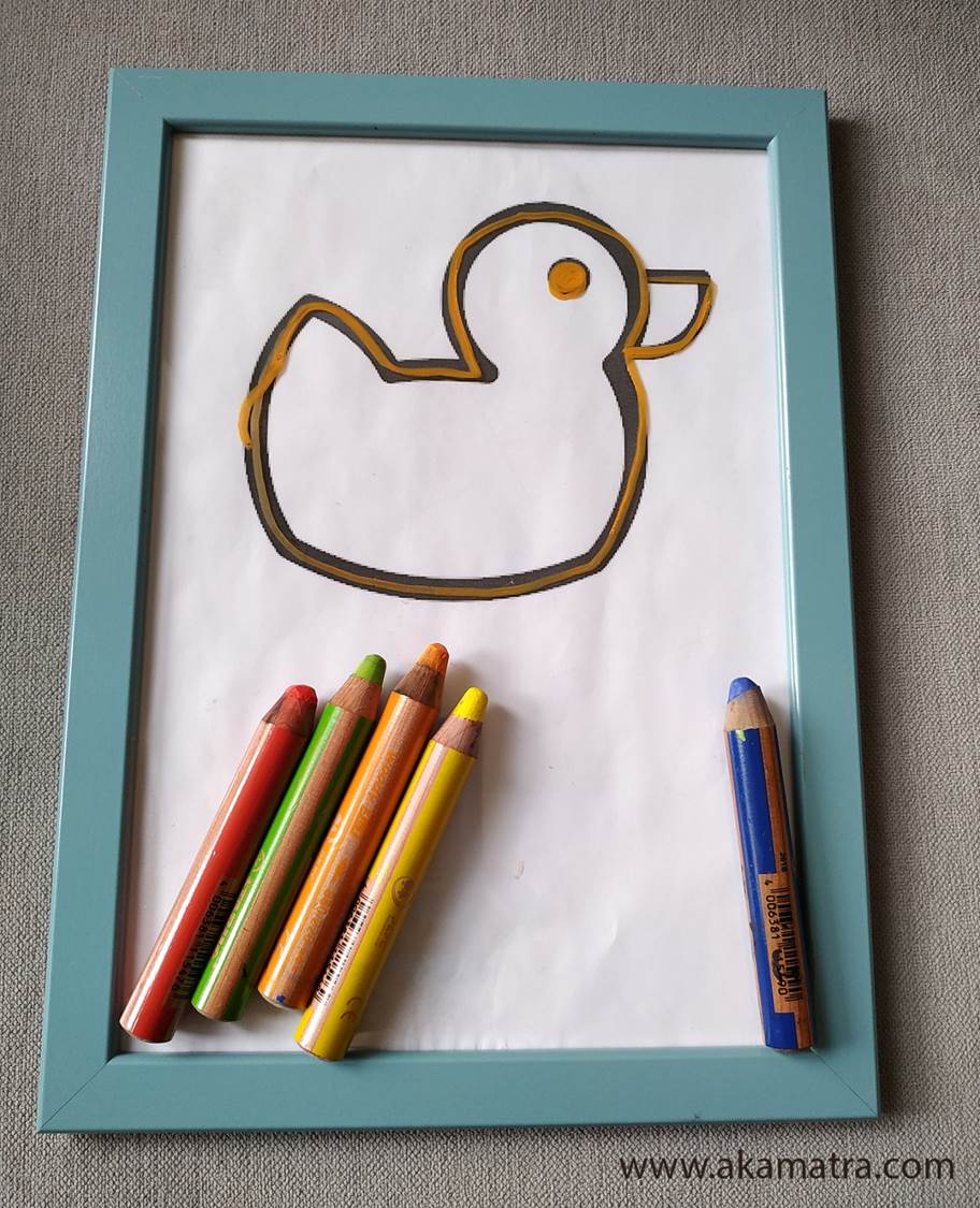 ikea hack preschooler drawing frame
