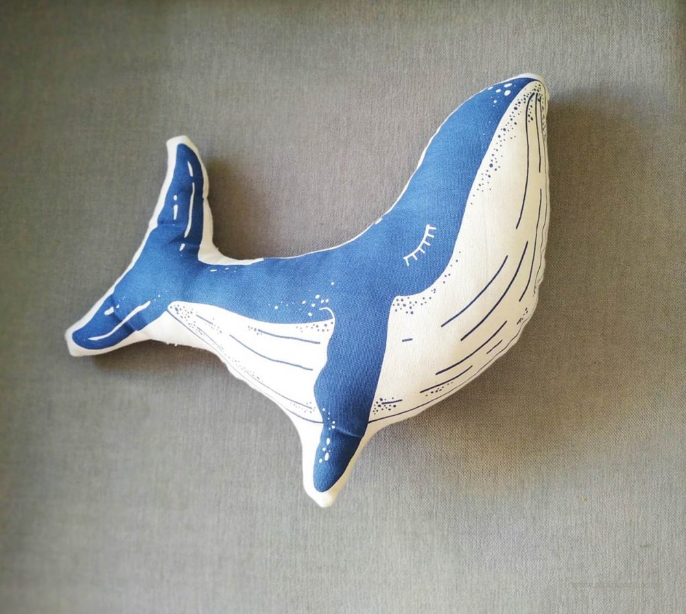 how to sew a whale soft toy