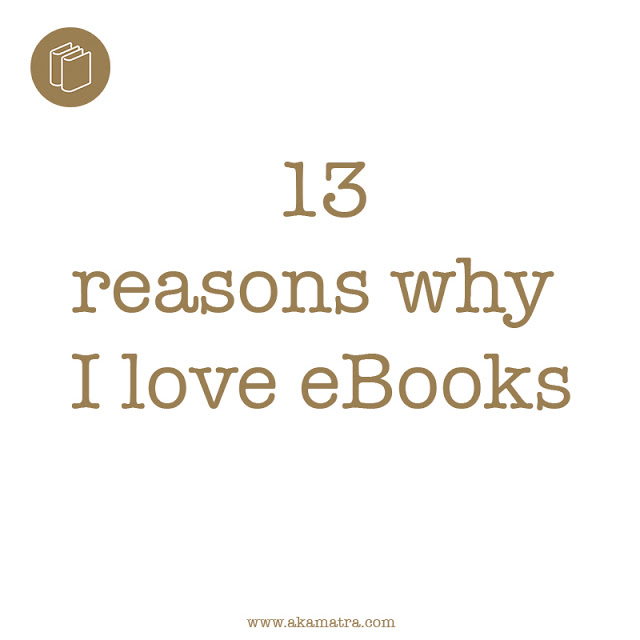 13 reasons why I love eBooks