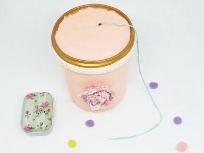 DIY mini yarn bowl - Full photo tutorial