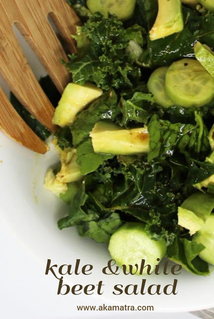 Kale and white beet salad – Vegan recipe