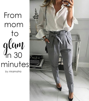 From mom to glam in 30 minutes!