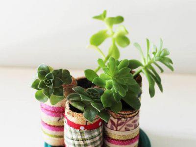 How to make miniature cork planters for your succulents
