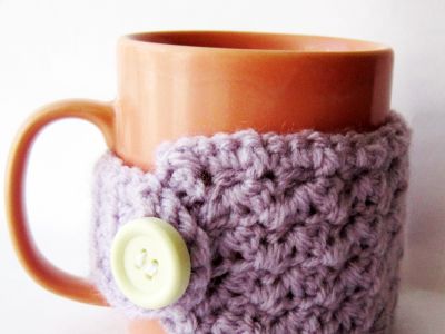 Easy crochet mug cozy - Free pattern