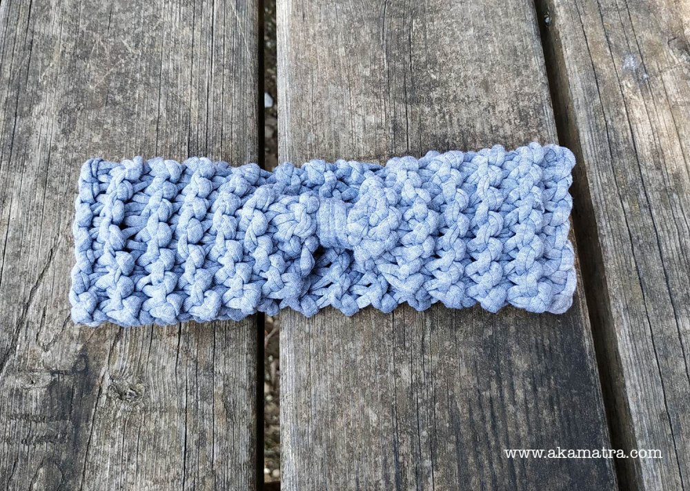 knitting pattern for a tshirt yarn headband